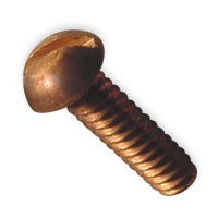 #10-32 X 1-1/2" Machine Screws | Round Head | Slotted Drive | Silicon Bronze (50/Pkg.)