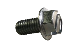 Machine Screws Slotted Indented Hex Washer Zinc Plated 4/40 X 1