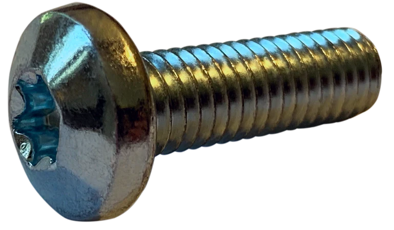 1/4"-20 X 2" Machine Screws | Pan Head | Six Lobe Drive | Steel Zinc Plated (1000/Pkg.)