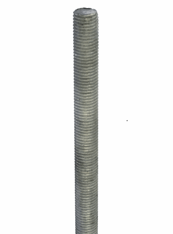 3/8"-16 X 6 Ft Threaded Rods | Hot Dipped Galvanized Steel (5 Rods)