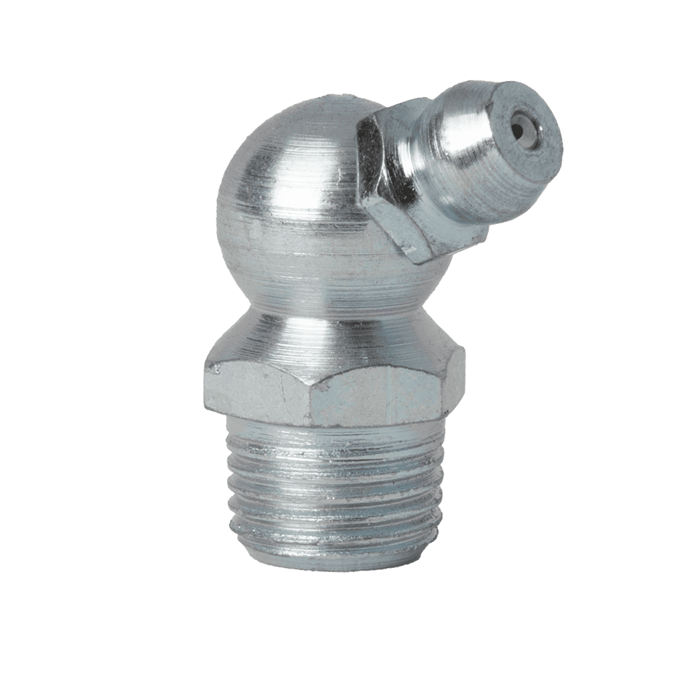 1/8-27 PTF 65 Degree Short SAE Special Grease Fitting | Steel Zinc Clear (150 / Bag)