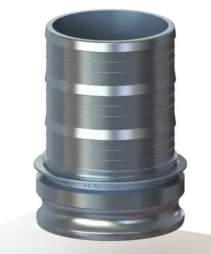 6" Type E Cam & Groove Adapter x Hose Shank | Tough-Tite | Aluminum