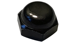 3/4"-10 Acorn Cap Nuts | Steel Black Oxide | Low Crown (100 / Pkg.)