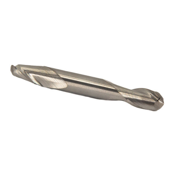 1/16" X 1/8" 2 Flute Double End Stub Ball End End Mill | Solid Carbide | 1/8" Shank | MMO1/16-2FDE-ST-BN