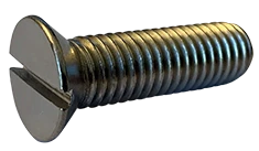 Machine Screws Slotted Flat 18/8 Stainless 3/8-16 X 6