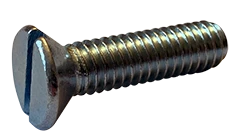 Machine Screws Slotted Flat Steel Zinc 6/32 X 4