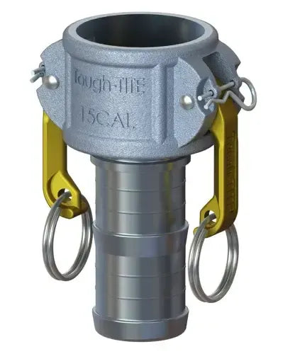 1-1/2" Type C Cam & Groove Coupler x Hose Shank | U-Tite | Aluminum
