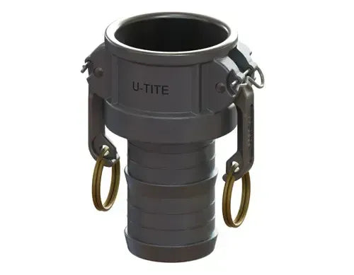 2" Type C Cam & Groove Coupler x Hose Shank | U-Tite | Aluminum