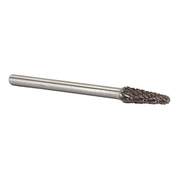 3/16" X 1/2" Cone Radius-End 14 Degree Taper Miniature Carbide Bur | Solid Carbide | 3/16" Round Shank | DULSL81