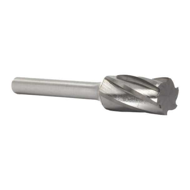 3/8" X 3/4" Cylindrical Carbide Bur for Aluminum | Solid Carbide | 1/4" Round Shank | DULSA3NF