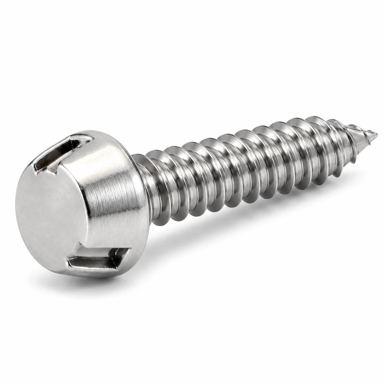 #14 X 3/4" Tamper Resistant Sheet Metal Screws | Tri-Groove Drive | Steel Zinc Plated (100 / Pkg.)