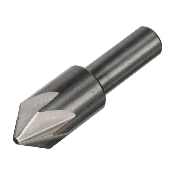 1/4"-60 Degree 6 Flute Chatterless Countersink | HSS | 1/4" Round Shank | DEWCHAT1/4-60