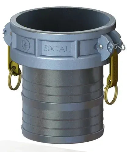 5" Type C Cam & Groove Coupler x Hose Shank | U-Tite | Aluminum
