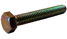 5/16-24 X 2" Hex Tap Bolts | Grade 8 Steel Zinc Yellow Plated | Fully Threaded (800 / Pkg.)