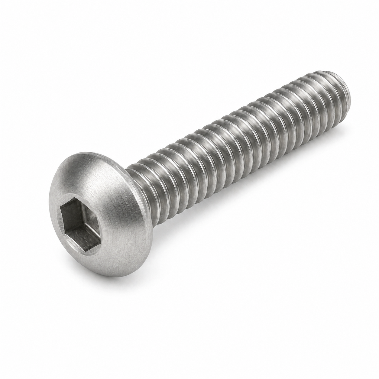 #10-32 X 1/4" Socket Cap Screws | Button Head Hex Socket Drive | 18/8 Stainless Steel (100 / Pkg.)