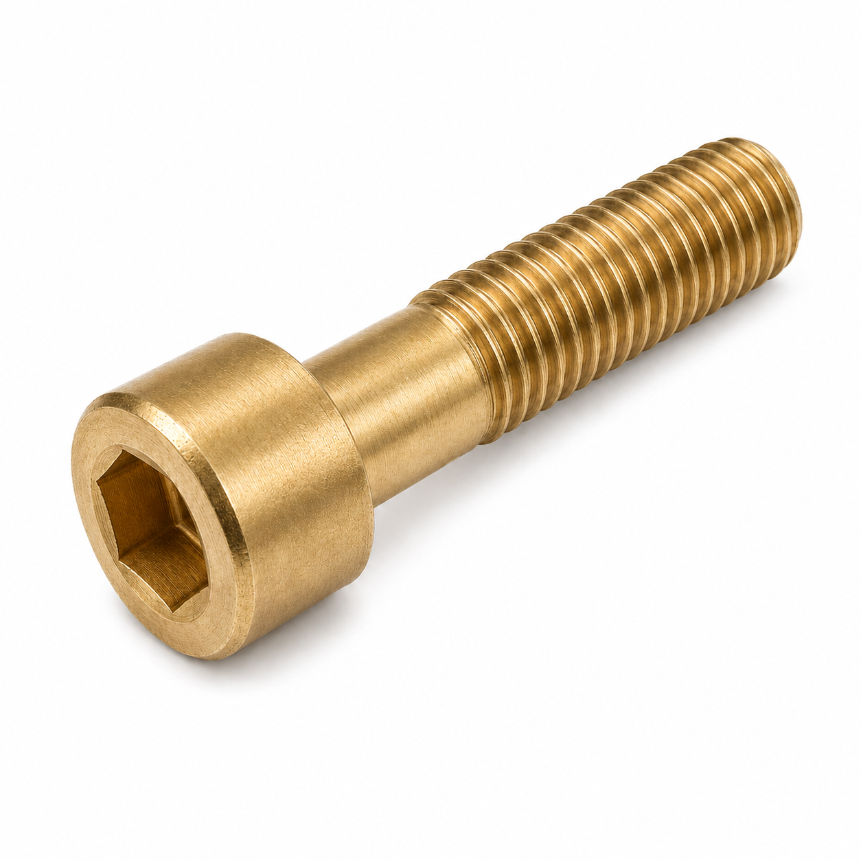 #2-56 X 3/16" Socket Cap Screws | Hex Socket Drive | Brass (40 / Pkg.)