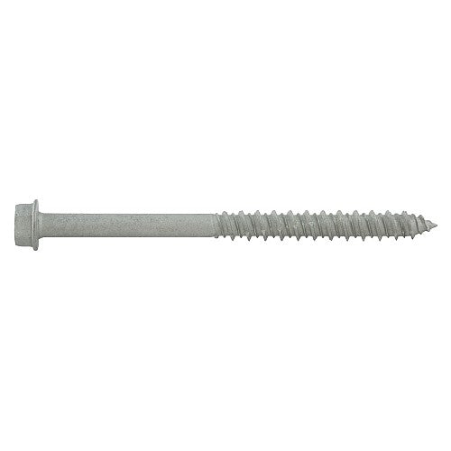 1/4" x 1-1/4" DeWalt UltraCon+ Concrete Screw Anchor | Hex Washer Head | Carbon Steel Stalgard | Silver | DFM4EUH310 (100/Pkg.)