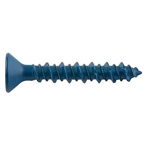 1/4" x 3-1/4" DeWalt UltraCon+ Concrete Screw Anchor | Flat Head | Carbon Steel Stalgard | Blue | Bulk | DFM12768SB (1000/Pkg.)