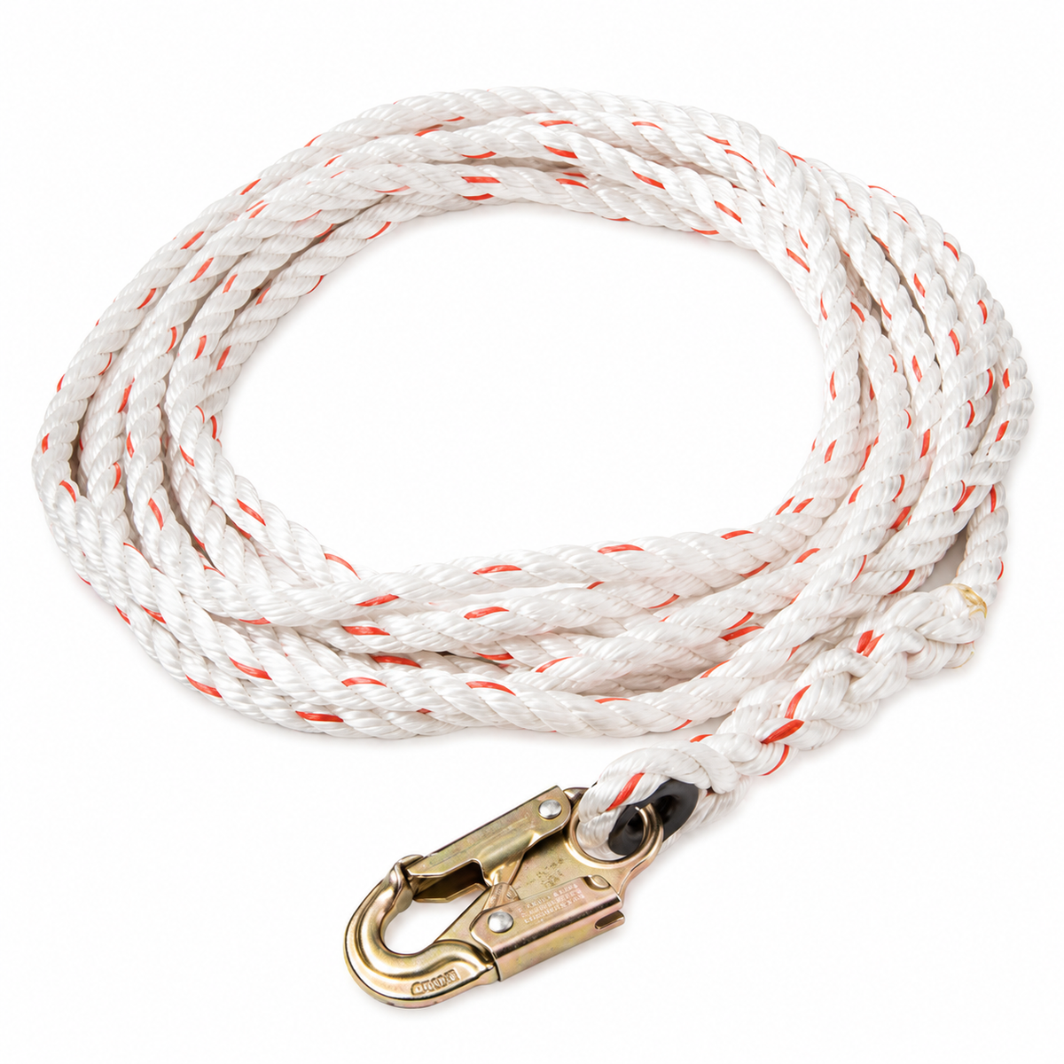 Gemtor Rope Lifeline | #5155 Snaphook on 1 End | Other End Free | 50'