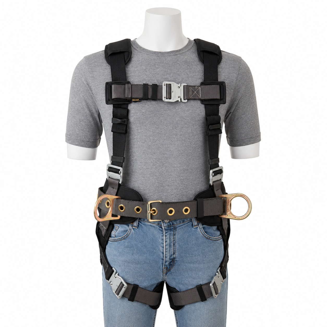 Gemtor Full Body Harness | "X" Back | Lumbar & Leg Pads | Polyester