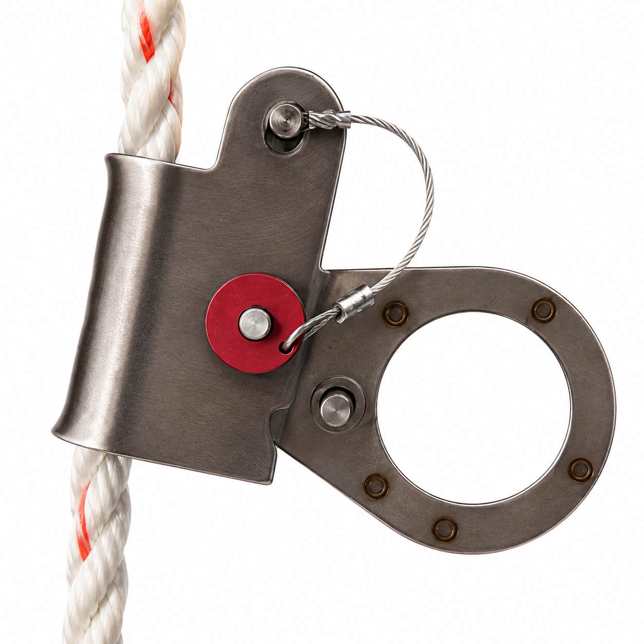 Gemtor Rope Grab | Energy Absorbing Lanyard | for 5/8" - 3/4" Synthetic Rope Lifelines