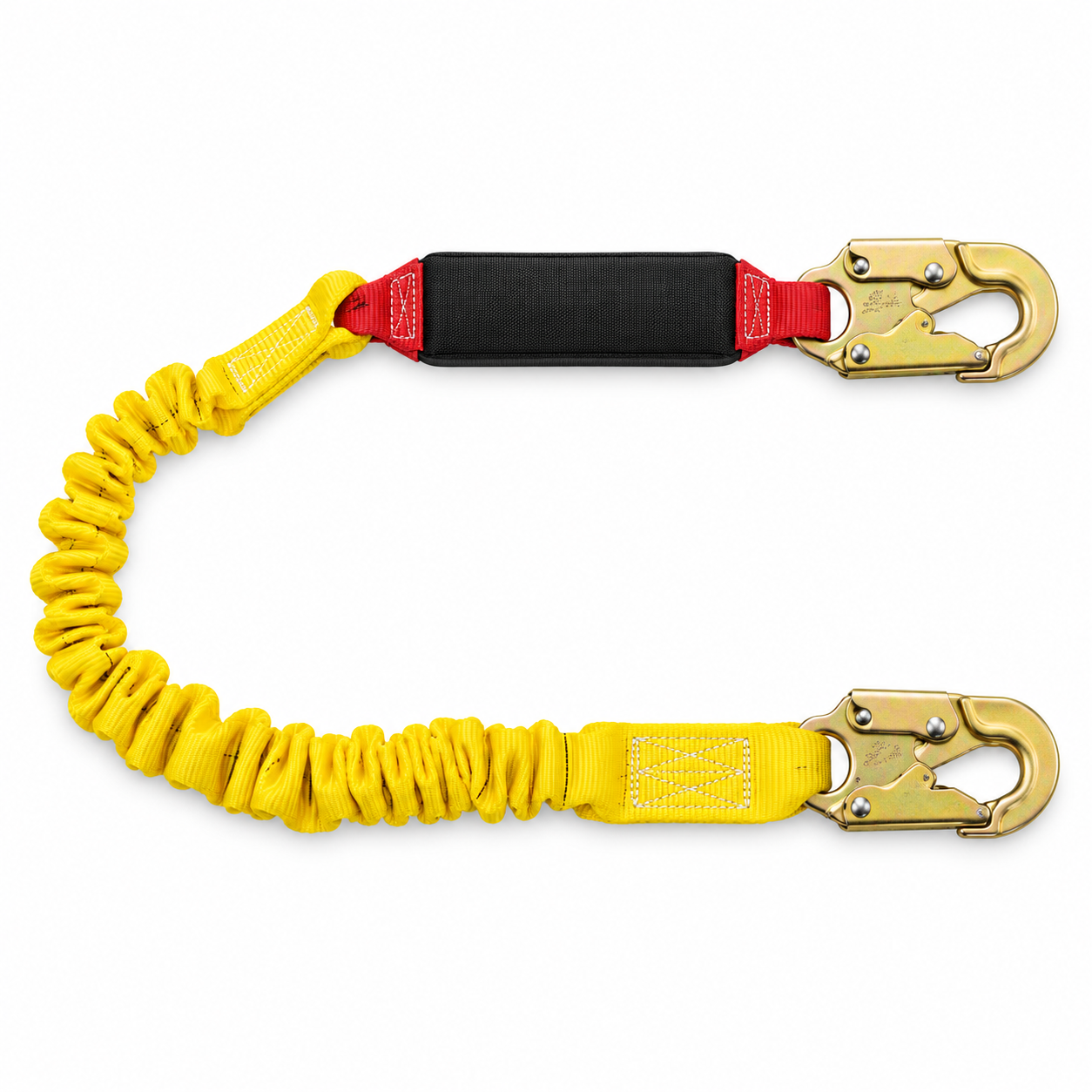 Gemtor Energy Absorbing Lanyard | Stretch Energy Absorbing | 6' | Polyester