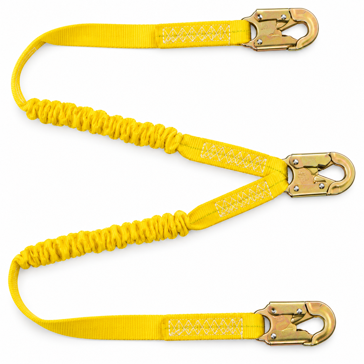 Gemtor Energy Absorbing Lanyard | 100% Tie-Off | Two Energy Absorbing Lanyards | 6' | Polyester