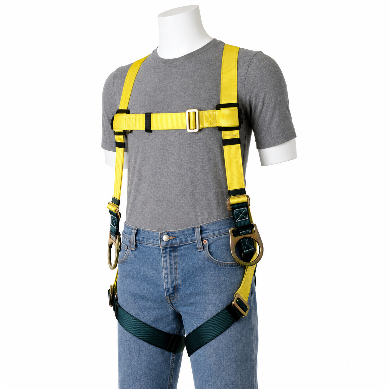 Gemtor Full Body Harness | Back D-Ring | Pass-Thru Leg Straps | Polyester