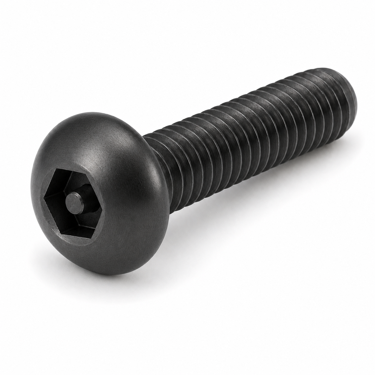 Button Head Cap Screws | Tamper Resistant | Pin-In Socket Drive | Alloy Steel (100 / Pkg.)