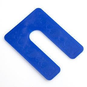 Glazelock Non-Interlocking Shims | Blue Plastic