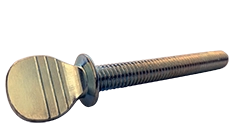 1/2-13 X 2" Thumb Screws | Shoulder Head | Knurled Drive | Full Thread | Steel Zinc Plated (250 / Pkg.)