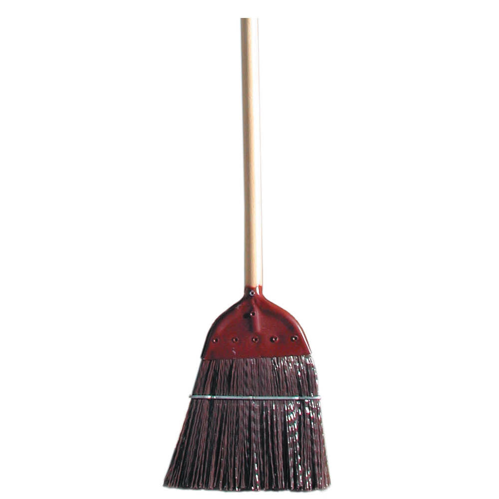 Magnolia Brush 6011 | Brown Polypropylene Metal-Cap Upright Broom