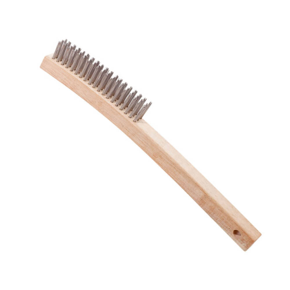 Magnolia Brush 1-SS | Long Handle Stainless Wire Scratch Brush