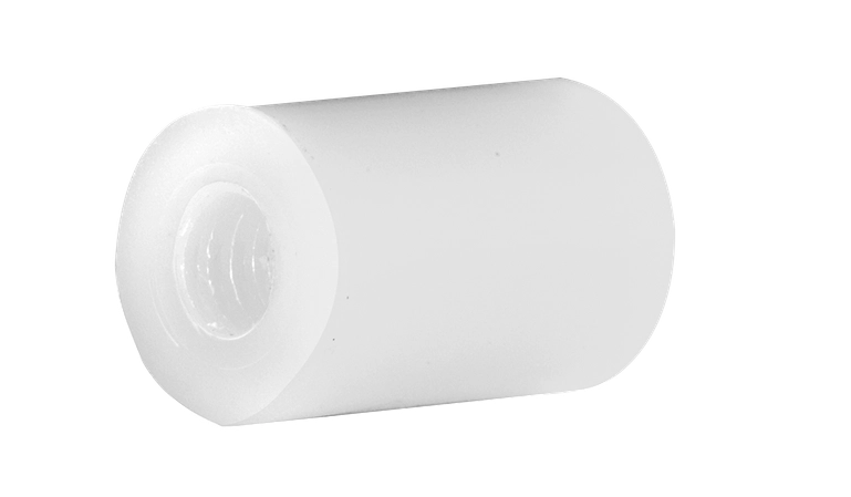 1/4 X 1" Round Spacers | 1/2" OD | Nylon (1000 / Pkg.)