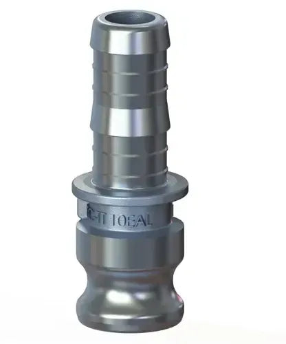 6" Type E Cam & Groove Adapter x Hose Shank | U-Tite | Aluminum