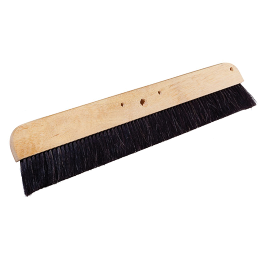 Magnolia Brush 2124-H | 24" Black Horsehair Threaded Push Broom Head