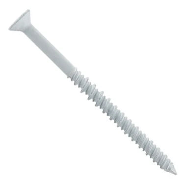1/4" x 1-1/4" DeWalt UltraCon+ Concrete Screw Anchor | Flat Head | Carbon Steel Stalgard | White | DFM2ELD385S (100/Pkg.)