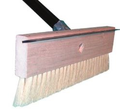 Magnolia Brush 4318-S | 18" Cream Polypropylene Blacktop Coater Brush with Squeegee