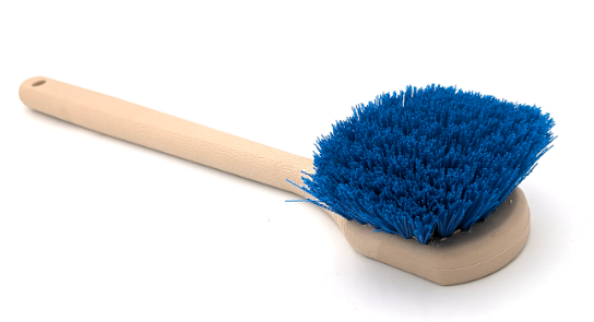 Magnolia Brush 67 | Long Handle Foam Block/Blue Plastic Fender Wash Brush