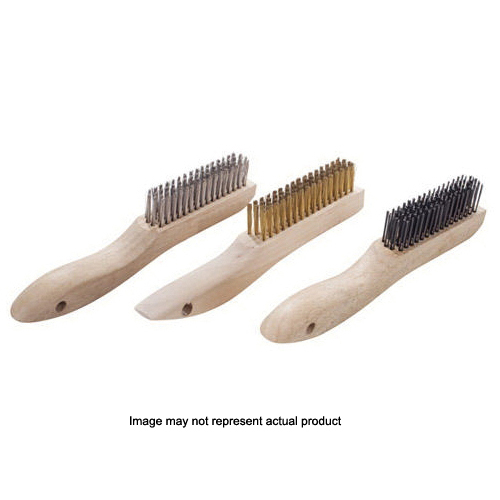 Magnolia Brush 9-S | Shoe Handle Stainless Wire Scratch Brush