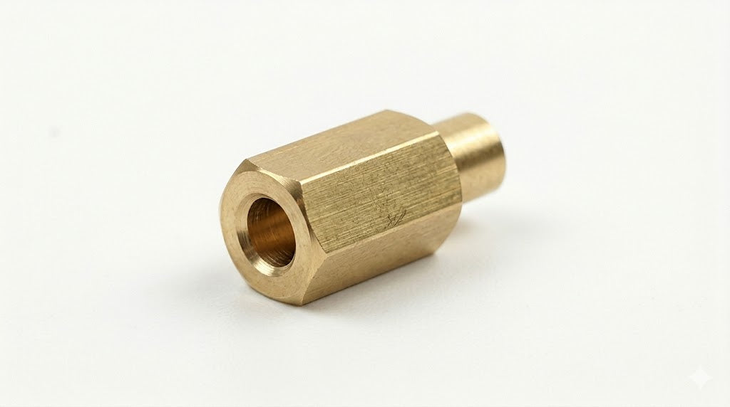 3/16" Hex X 1/4" Swage Standoffs | #4-40 | 1/8" Panel | Aluminum | Gold Iridite (250/Pkg.)