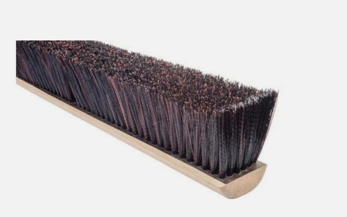 Magnolia Brush 5624 | 24" Red & Black Plastic Mix Push Broom