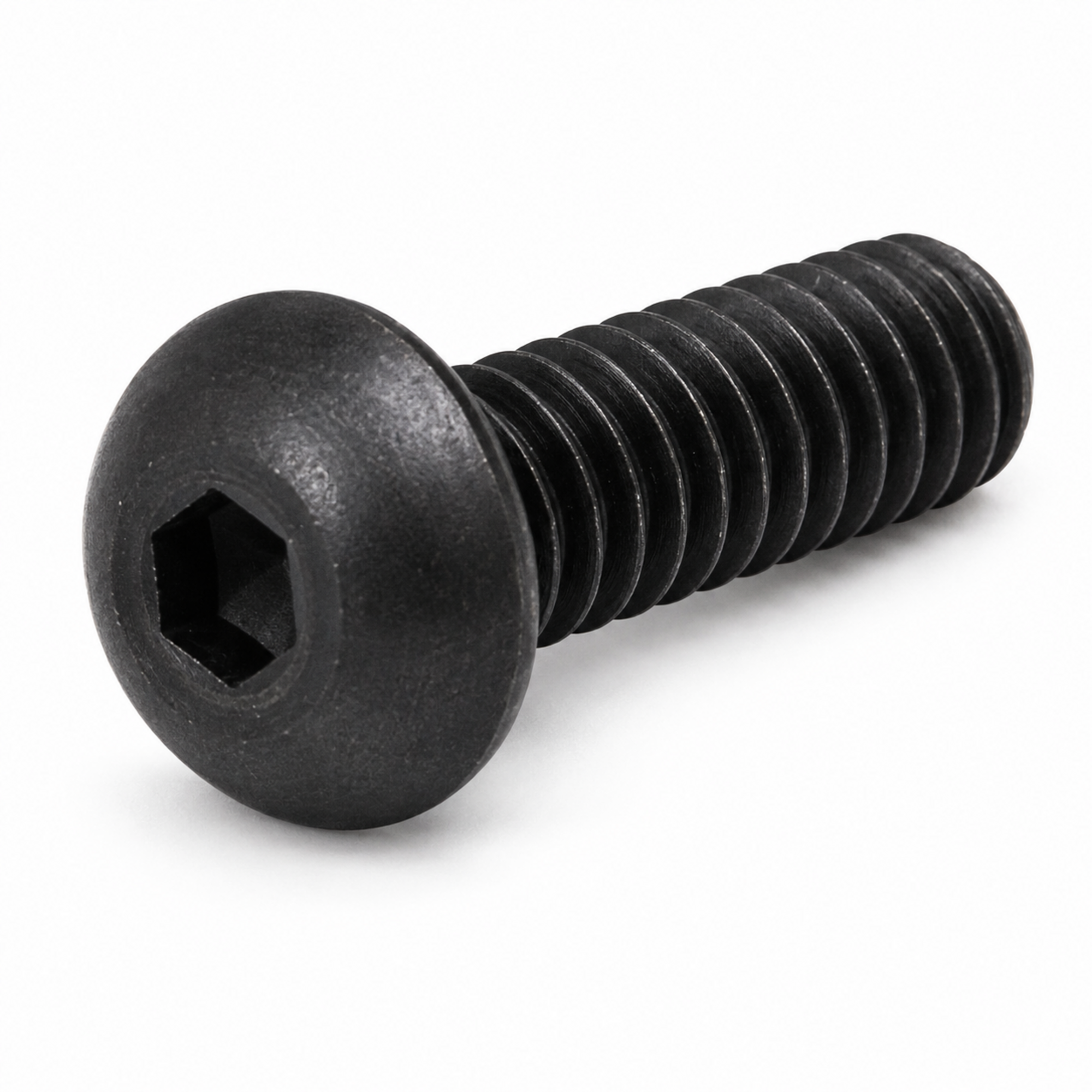 HOLO-KROME 650000392 1/4-28 X 1/4" Socket Cap Screws | Button Head Hex Socket Drive | Alloy Steel Thermal Black Oxide (25 / Pkg.)