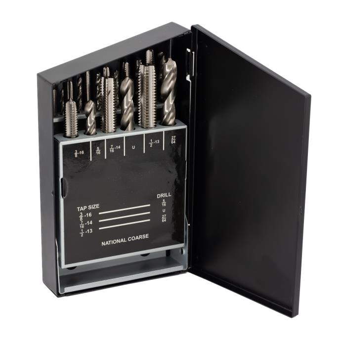 Assorted Sizes HSS Hand Tap | Uncoated (Bright) | DWDTD99-NF (18 / Pkg.)