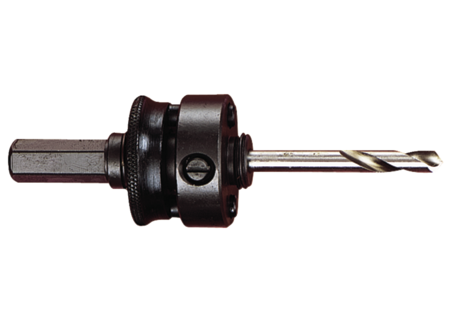 Starrett Hole Saw Arbor | Hex Drive | with Pilot Drill | A4