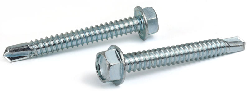 #14-14 X 1-1/2" Self-Drilling Screws | Hex Washer Head | 410 Stainless Steel (100/Pkg.)