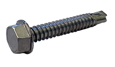 5/16" X 1" SELF-DRILLING SCREWS | INDENTED HEX WASHER HEAD | POINT TYPE 3 | 410 STAINLESS STEEL (200/PKG)