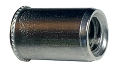 Small Head Rivet Nut, 303 Stainless Steel, Cleaned & Polished