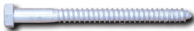 Lag Screws Hex Hot Dipped Galvanized 1/2X2 1/2