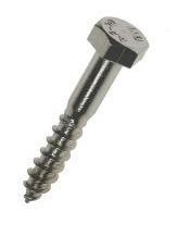 Lag Screws Hex 316 Stainless Steel 1/4 X 6